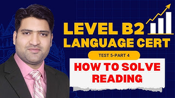 How to Solve LanguageCert ESOL Reading Achiever Level B2 | Test 5 | Part 4 | SELT B2