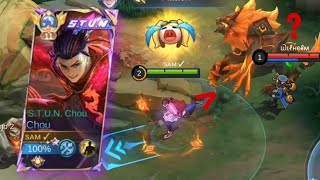 TOP GLOBAL CHOU ROTATION TUTORIAL INVASION TO ENEMY JUNGLE | Mobile Legends