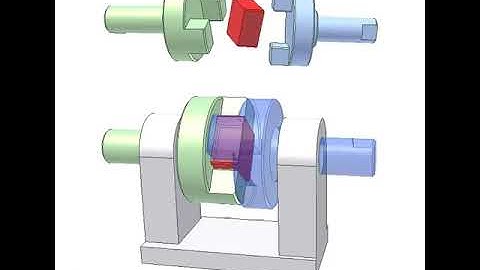 design concepts and mechanisms | Oldham coupling 2480p