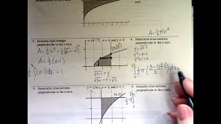 AP Calculus AB Section 8-8:  Volume with Triangles and Semicircles