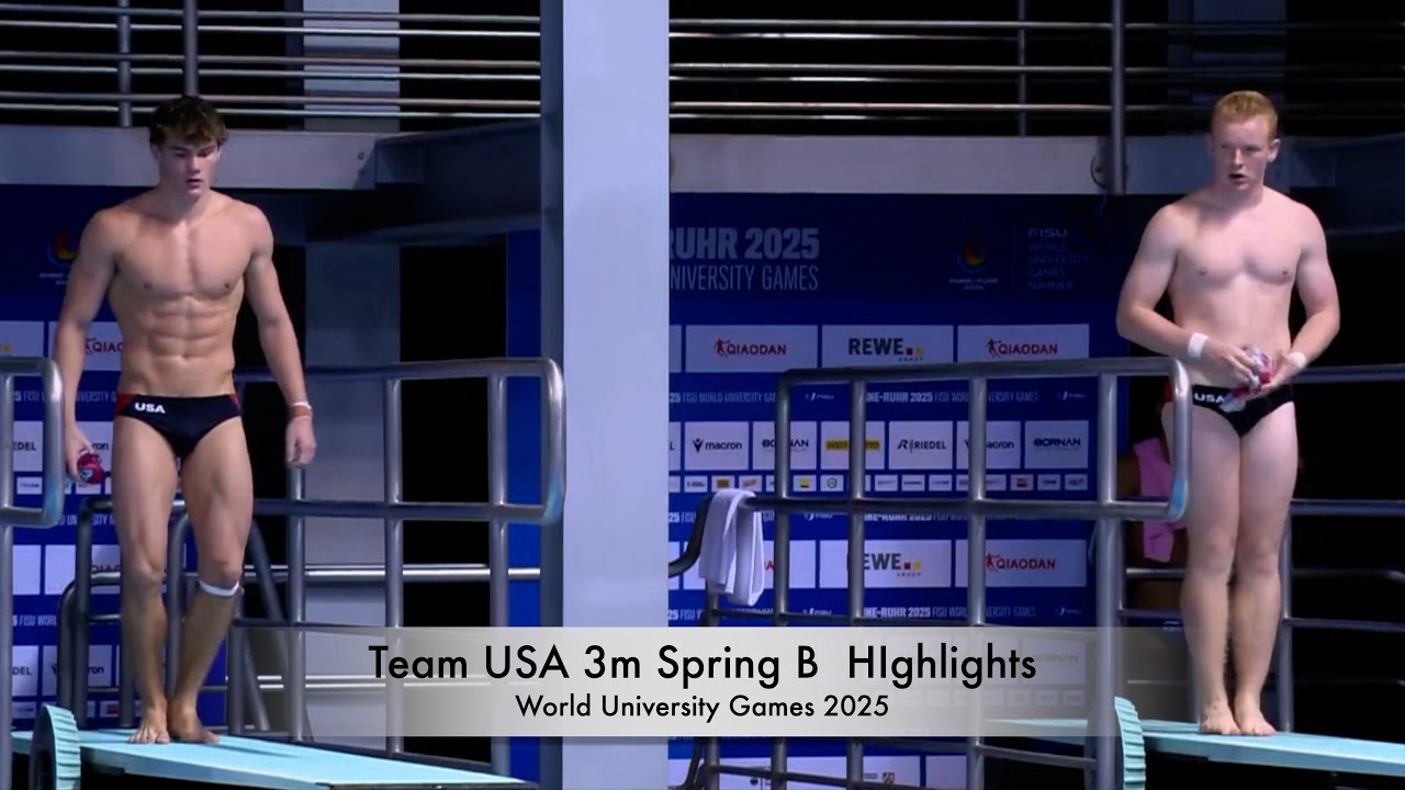 🇺🇸Team USA Highlights : 3M SpringB SYNCHRONIZED Diving Finals | FISU World University Games 2025