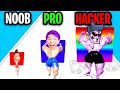 NOOB vs PRO vs HACKER In MUSCLE RACE 3D!? (ALL LEVELS!)