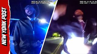 Watch Moment Suspect Attacks Police Officer After Being Pulled Over