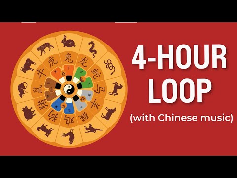 Chinese Zodiac Full 60-Year Cycle - 4 HOUR LOOP #lunarnewyear #yearofthedragon