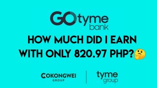 GOTYME BANK | INTEREST EARNED FOR AUGUST | SMALL DEPOSIT