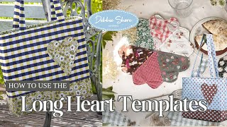 Debbie Shores Long Nesting Heart Templates