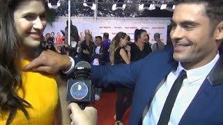 Zac efron (brody) is being flirtatious with baywatch co-star alexandra
daddario (summer). are zac's moves charming or cringey? shows a lot of
affection t...