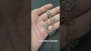 Pure silver ladies bracelet from Silver Zone Silver jewellery shop in Kolkata.