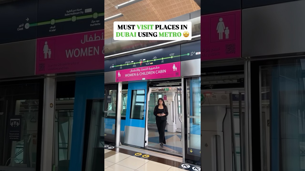 Must visit places in Dubai using Metro🤩