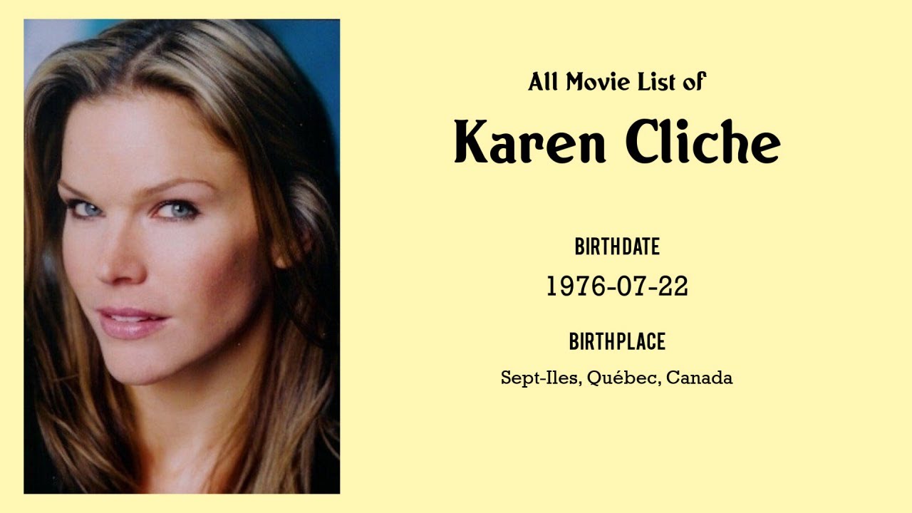 Karen Cliche Movies list Karen Cliche| Filmography of Karen Cliche