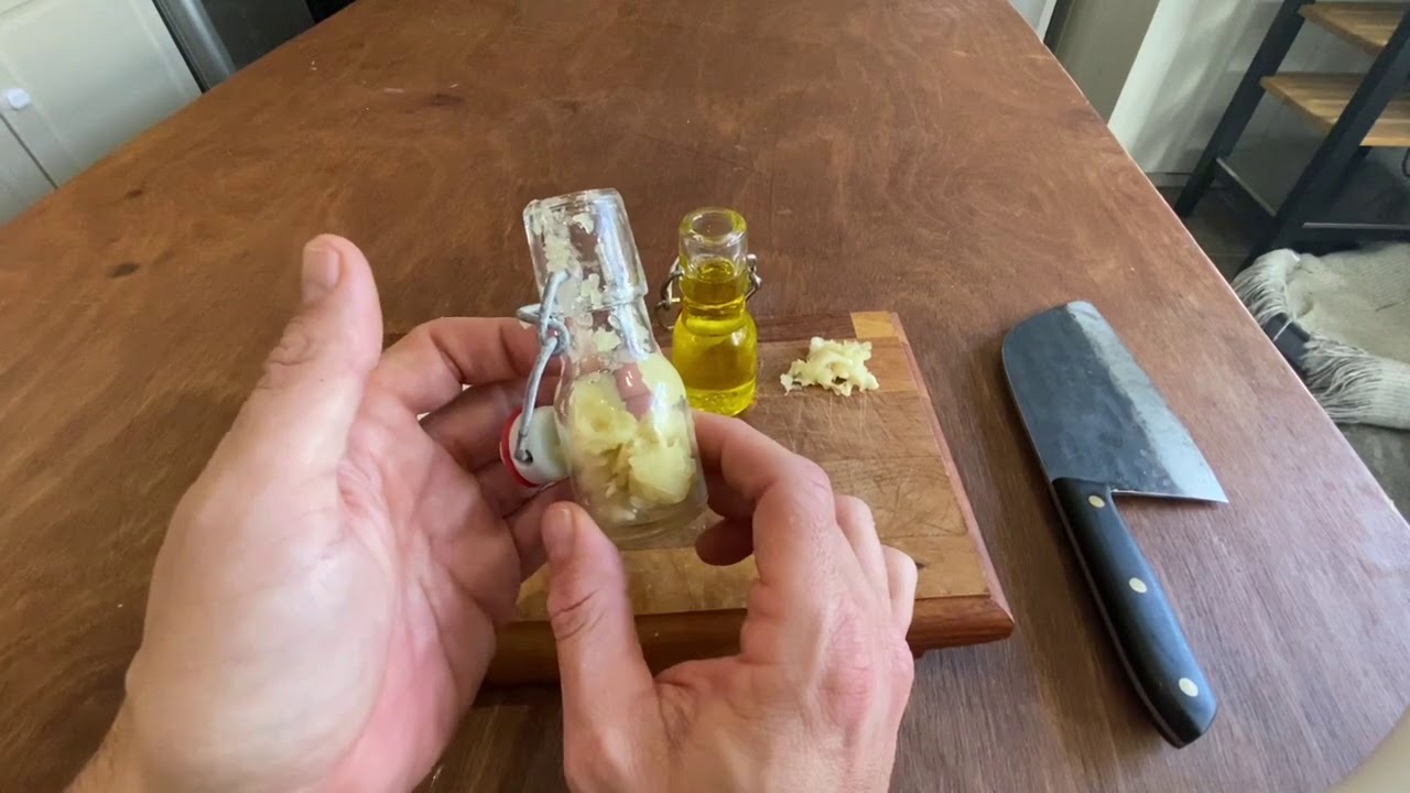 How To Make Smoked Garlic Olive Oil (With Extra Basil Option)