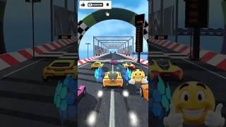💛🏎️⚡ EPIC Yellow Car Racing Challenge 🚦🔥 Crazy Speed Run With Friends 😂🎮💨 #Shorts