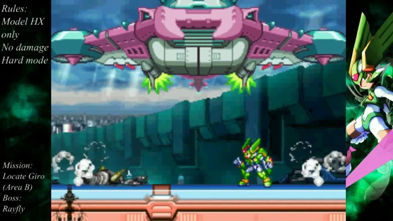 Mega Man Zx Model Hx Run No Damage Rayfly Youtube