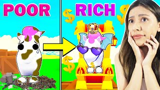 ¡Transformación DE POBRE A RICO! *CAMBIO DE LOOK DE MASCOTA* - Roblox Adopt Me screenshot 1