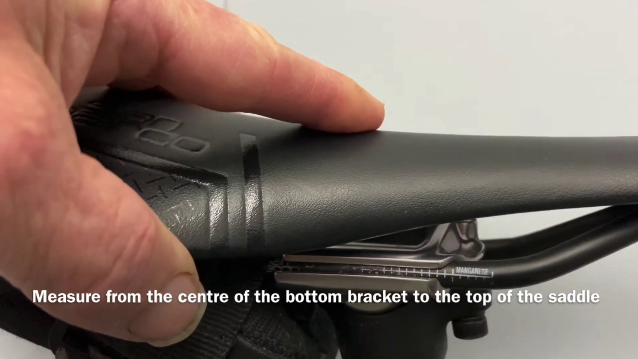 DIY Bicycle Saddle Height Set-up - YouTube