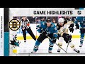 Bruins @ Sharks 2/26 l NHL Highlights 2022