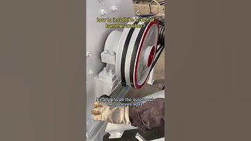 how to install the V belt? #crushing #hammercrusher #rockcrusher #stonecrusher #concretecrusher