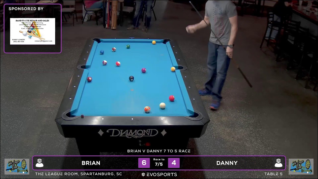 BRIAN vs DANNY - THE LEAGUE ROOM - TABLE 5 | EvoSports