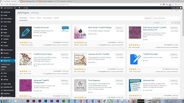 TinyMCE Advanced Wordpress Plugin
