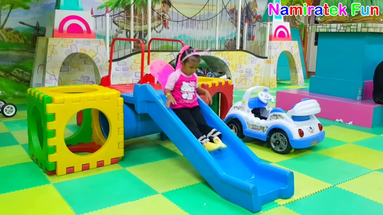 Mainan Anak Taman Bermain Anak Trampolin Mobil Mobilan Anak Mandi