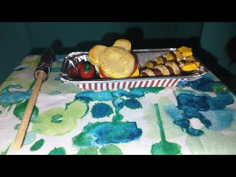DIY 4 th of July / memorial Day firecracker and tray for 1/3 scale doll