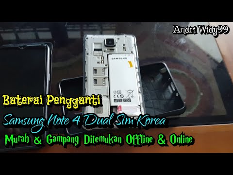 Baterai Pengganti Samsung Note 4 Dual Sim Korea.