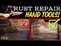 Metal shaping with only hand tools step by step nasty rust repair getter dans 1934 ford pu
