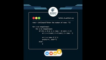 Letter "A"  PATTERN in Python 🔥| Bharat Futurist AI | Day 18 | #shorts #python