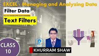 Excel - Filter Data - Text Filters Excel - Filter Data - Text Filters