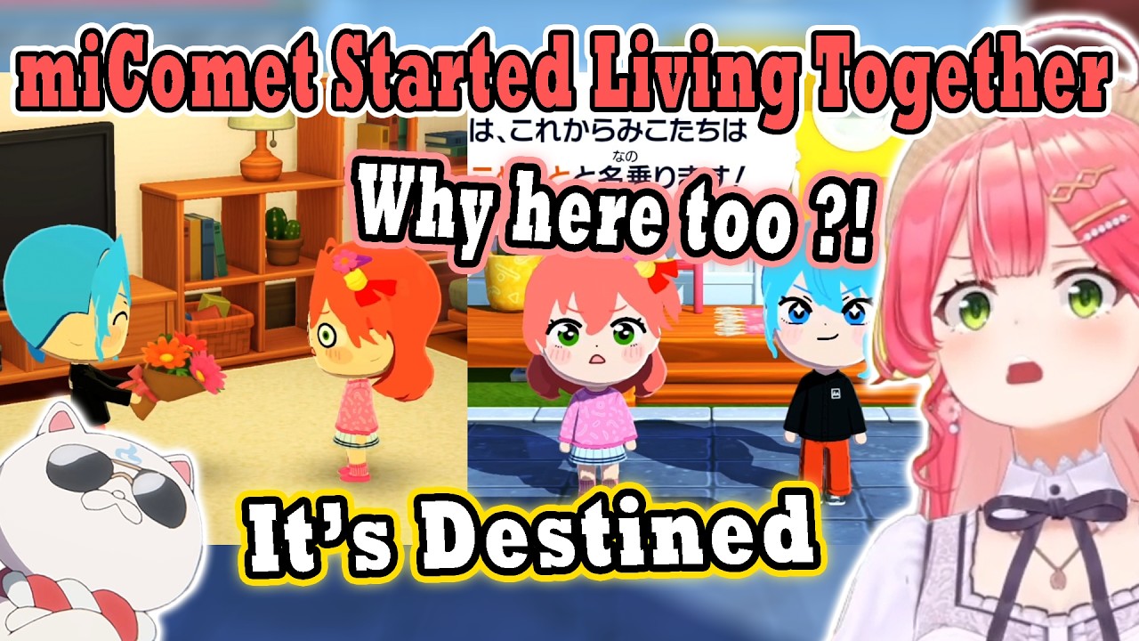 Miko Can’t Escape the Destiny of Living with Suisei Even on Her Own Island in Tomodachi Life