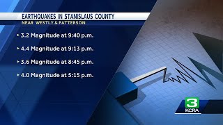 4 California earthquakes reported in one day hours apart
