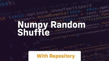 numpy random shuffle