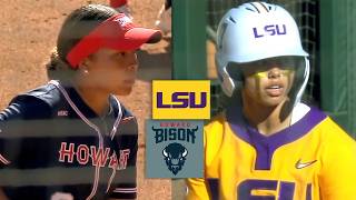 Howard vs #17 LSU Women's College Softball Highlights Full Game 2026 screenshot 2