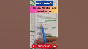 Neural Control and Coordination | Class 11 | NEET Biology | #neet #neet2024 #physicswallah #biology