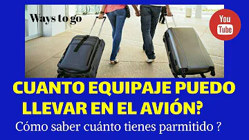 ¿Cuántas maletas puede llevar gratis en un avión?