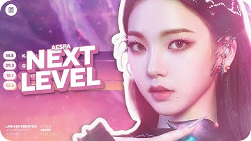 aespa - Next Level Line Distribution (Color Coded)