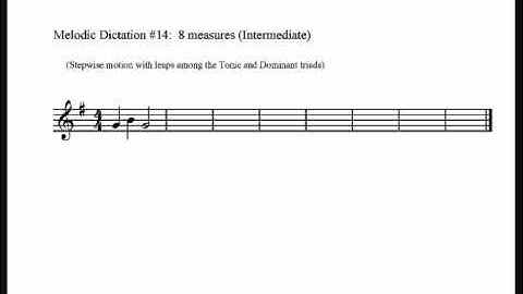 Melodic Dictation #14:  Diatonic (Advanced)
