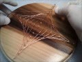 Copper wire astroid plaque Copper wire astroid plaque