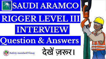 Saudi Aramco Rigger Level 3 Exam Questions & Answers. @safetystandardvinay #rigger #safety