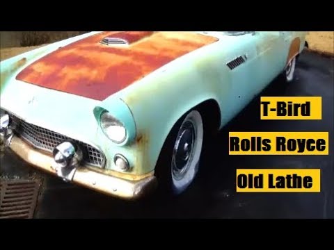 rolls-royce-towing,-t-bird-and-a-lathe