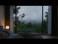 Deep Sleep Music and Insomnia Relief - Peaceful Bedroom Ambience with Rain Falling & Piano Music