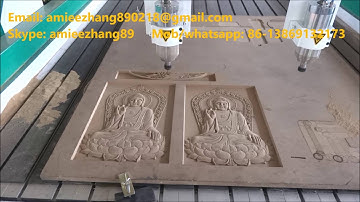 Double Head Double Z-axis Wood Relief CNC Engraving Machine