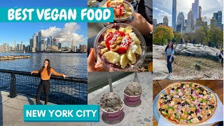 NYC VEGAN FOOD VLOG- Best Cheap Vegan Eats in New York City-VEGAN TRAVEL