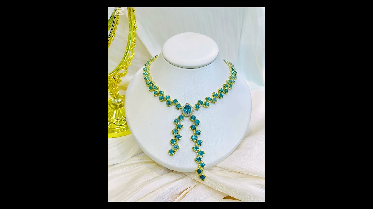 Blue zircon gem style 