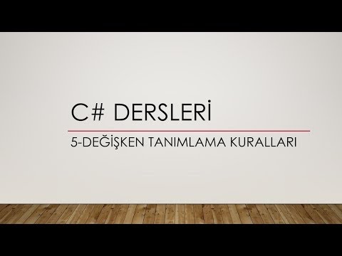 Video: Mathcad'de Bir Değişken Nasıl Tanımlanır