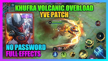 Khufra Collector Skin Script NO PASSWORD | Volcanic Overlord Script Full Effect with Voice ABC File