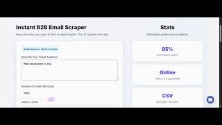 EMAIL SCRAPER AI: Get 1000+ Verified B2B Leads Instantly with Natural Language