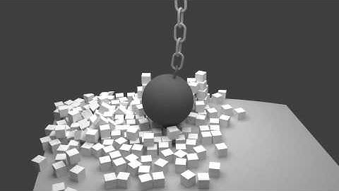 Wrecking Ball Physics Simulation in Blender