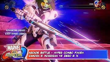 Marvel vs Capcom Infinite - Gamora Hyper KO Gamora & Morrigan vs Zero & X