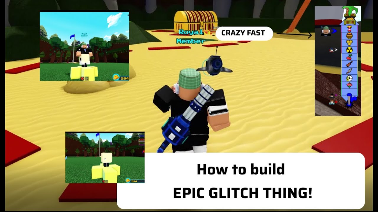 How To Build EPIC GLITCH THING In Roblox. Build A Boat For Treasure.